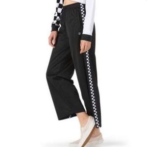 Checker track pants